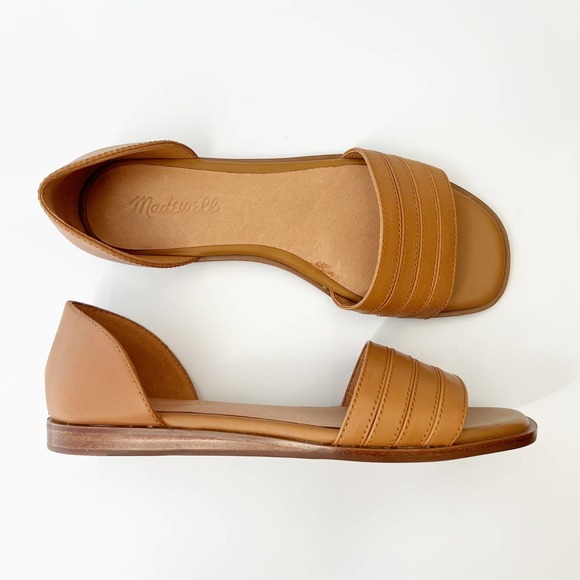 Madewell Shoes - Madewell Nelda d'Orsay Flat Desert Camel Leather Size 8 NIB